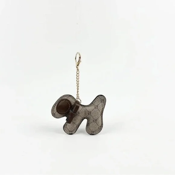 Brown Dog-Shaped Bag Charm Accessory NWT​ - Picture 5 of 6